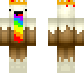cool cupcake rainbow puking king