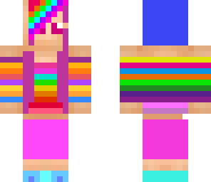 amazing cute rainbow girl