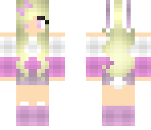 pink bunny girl