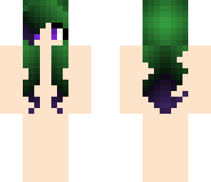 green to purple dip-dye base 