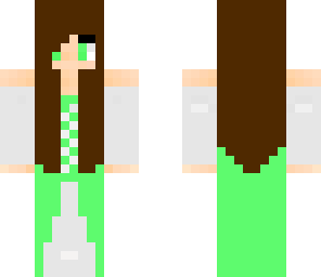 green medieval girl