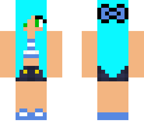 blue hair girl