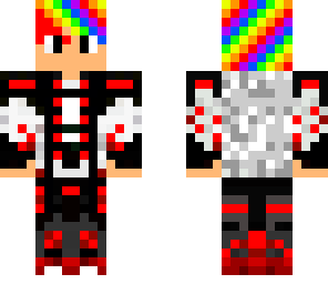 rainbow hair my skin