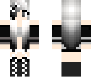 black and white