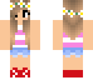 cute strip tank and shorts girl