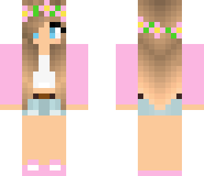 pink spring girl