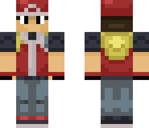 Rojo Pokemon Minecraft Skin