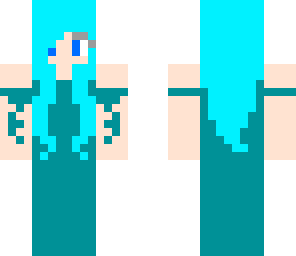 blue dress girl