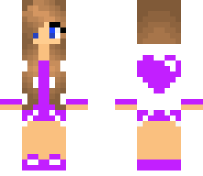purple cool girl