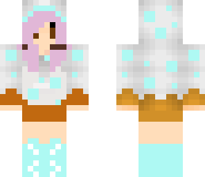 pink haired cake girl