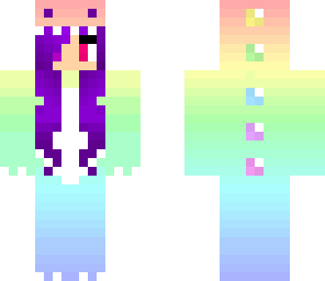 rainbow dinosaur girl
