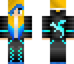 ice dragon girl edited | Minecraft Skin
