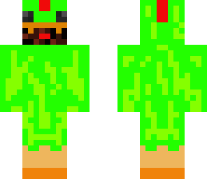 bearded green chicken