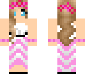pink flower girl
