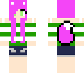 summer girl wolf pink hair