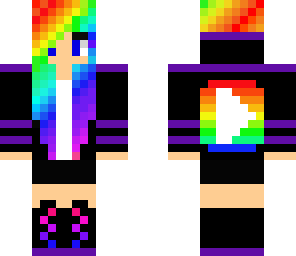 rainbow youtube girl
