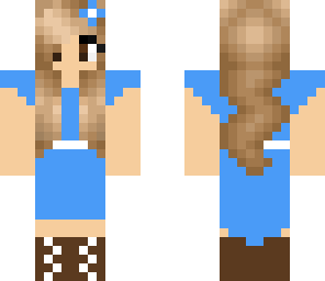 blue dress