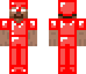 herobrine in red armor