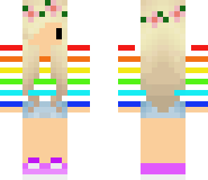 summer rainbow girl