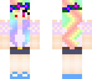 rainbow flower girl edit