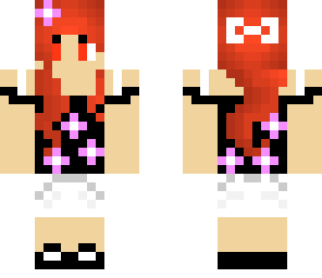 cute fire flower girl