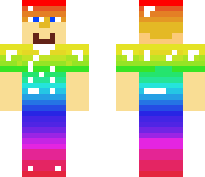 rainbow armored steve