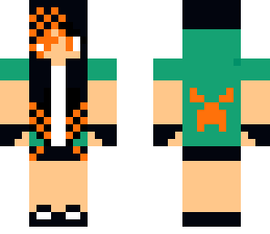 orange-green creeper girl