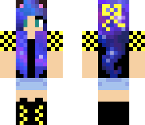 edited galaxy kitty girl