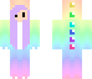 cute rainbow dino girl