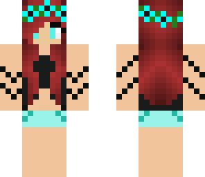 cute blue and red girl