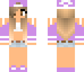cute purple tomboy girl
