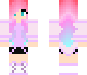 pastel rainbow girl