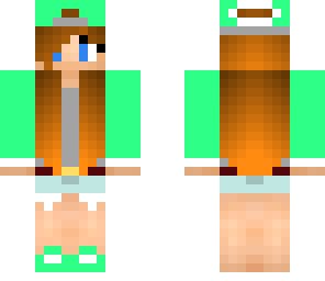 mint hoodie girl