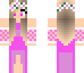 pink flower lover girl