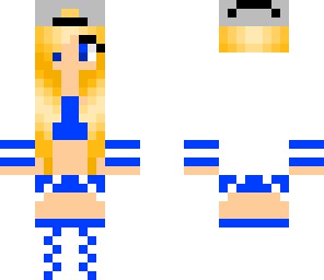 blue dyed tomboy