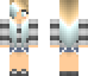 blonde and blue ombre girl