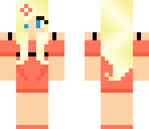 coral prom girl