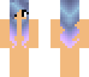 blue ombre hair template