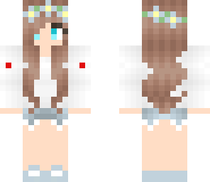 button down girl pastel