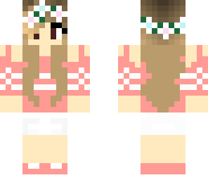 pink flower girl