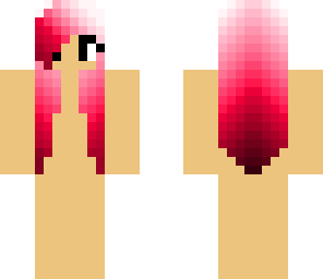pink ombre hair template