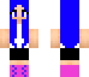 blue inkling girl on vacation
