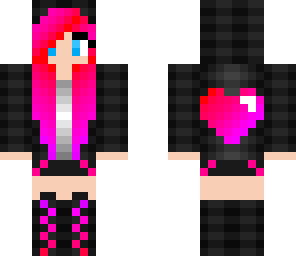 heart hoodie girl