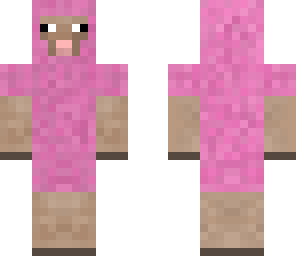 pink sheep with mustache inspired by explodingtnt