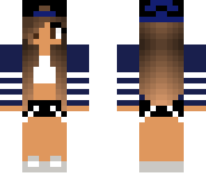 tan girl blue tomboy