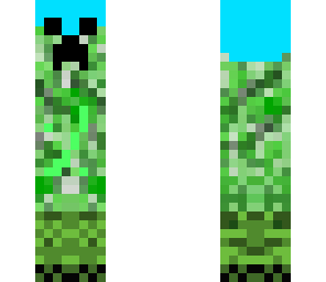 creeper with diamond helmet