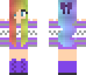galaxy rainbow girl