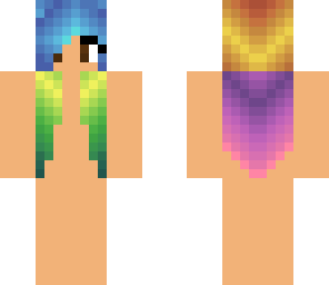 rainbow hair girl base