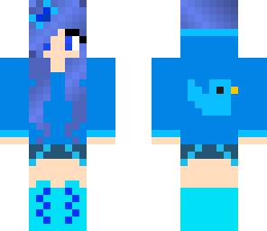 blue bird girl