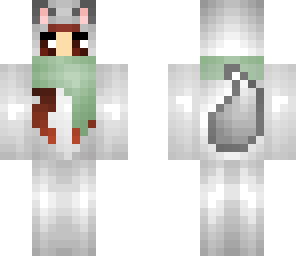 wolf scarf onesie
